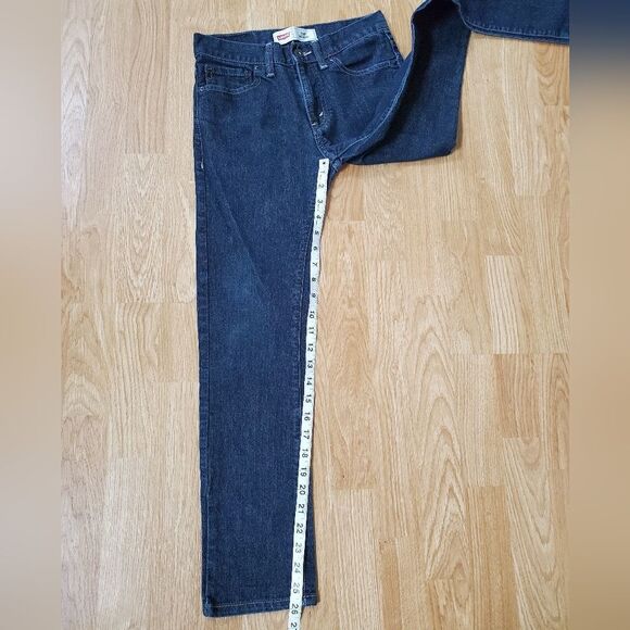 Levi's Boys 510 Skinny Fit Dark Wash Jeans - size 14 in Blue - Picture 8 of 12